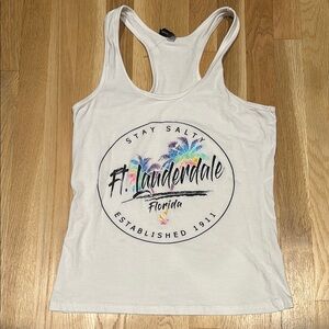 Miami Style, Ft. Lauderdale, Women’s Racerback, Good Used Condition, Sz X-Large